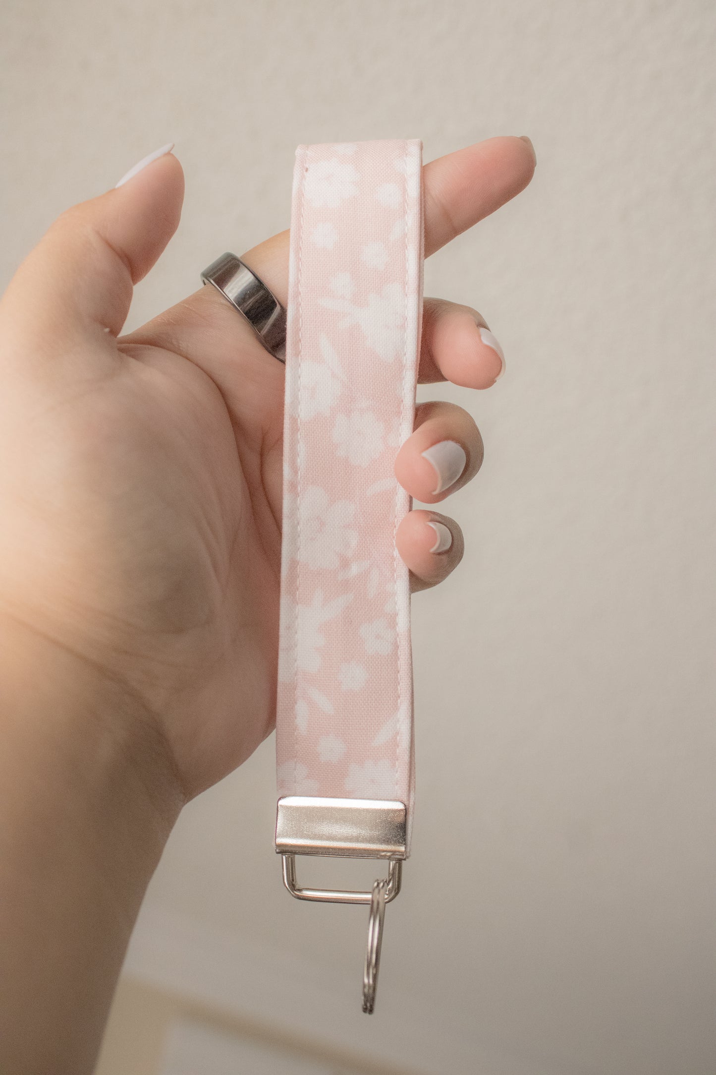 Blush Blossom Keychain and Pouch