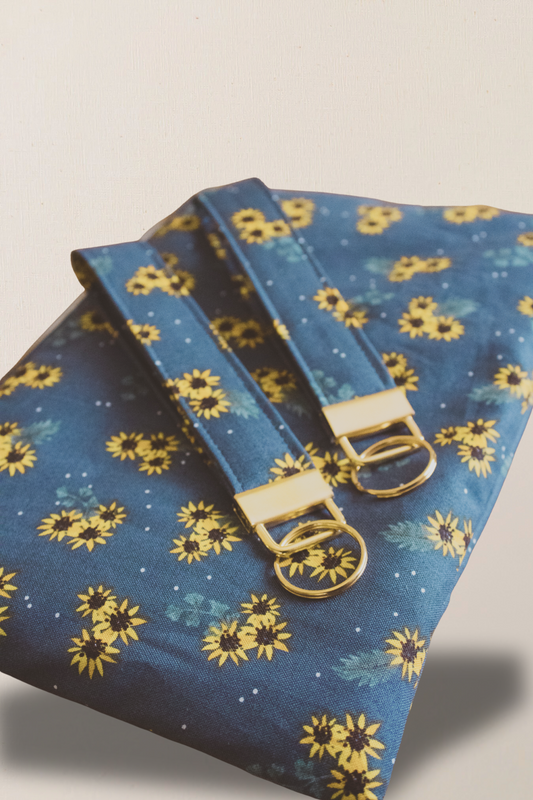 Sunflower Keychain, Pouch, and Tote Bag