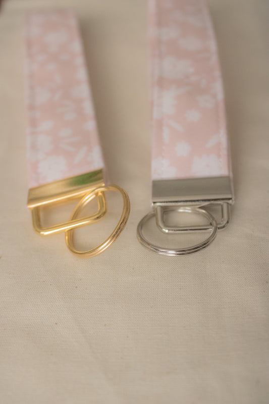 Blush Blossom Keychain and Pouch