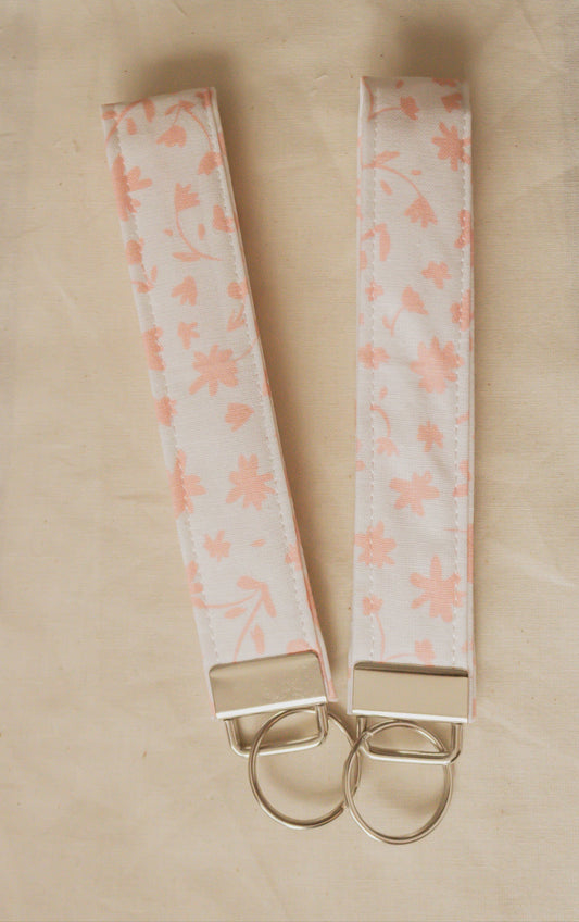 Petals in White Keychain